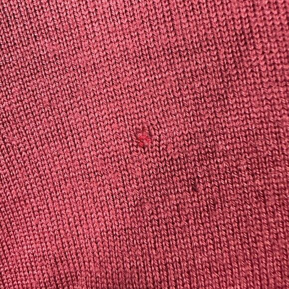 Pendleton Merino wool Turtleneck Sweater Womens Large Burgundy - Picture 5 of 6